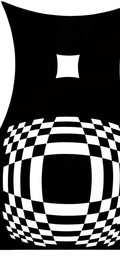 Victor Vasarely, Composition, Croises, Hliogravure