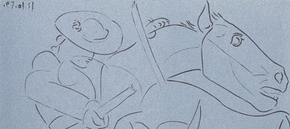 Pablo Picasso, Broken Lance (Orozco 214), Grabados Al Linleo, Linocut