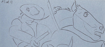 Pablo Picasso, Broken Lance (Orozco 214), Grabados Al Linleo, Linocut