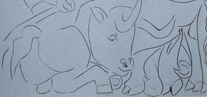 Pablo Picasso, Broken Lance (Orozco 214), Grabados Al Linleo, Linocut