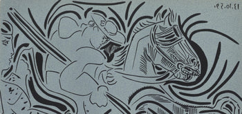 Pablo Picasso, Lance Iii (Orozco 214), Grabados Al Linleo, Linocut