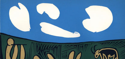 Pablo Picasso, Bacchanal With An Acrobat (Orozco 214), Grabados Al Linleo, Linocut