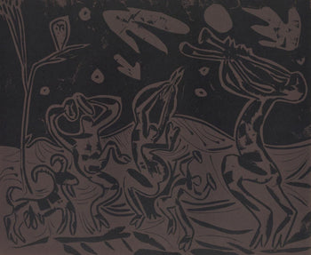 Pablo Picasso, Nocturnal Dance With An Owl (Orozco 214), Grabados Al Linleo, Linocut