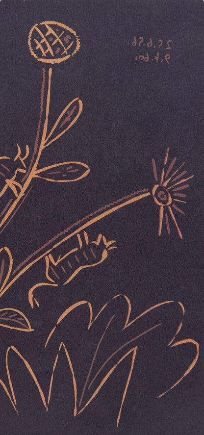 Pablo Picasso, Plant With Little Bulls (Orozco 214), Grabados Al Linleo, Linocut
