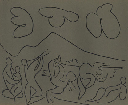 Pablo Picasso, Bacchanal (Orozco 214), Grabados Al Linleo, Linocut