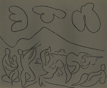 Pablo Picasso, Bacchanal (Orozco 214), Grabados Al Linleo, Linocut