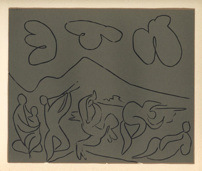 Pablo Picasso, Bacchanal (Orozco 214), Grabados Al Linleo, Linocut