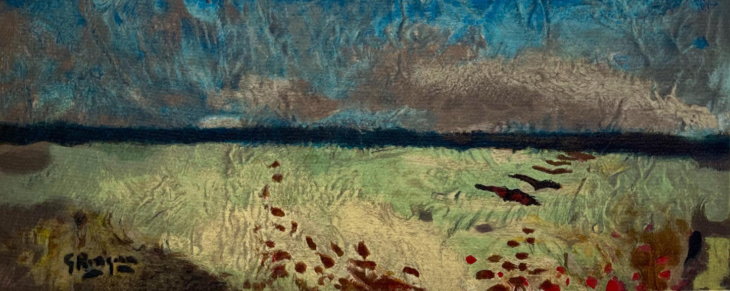 Georges Braque, Paysage Aux Coquelicots, Varengeville, Lithograph