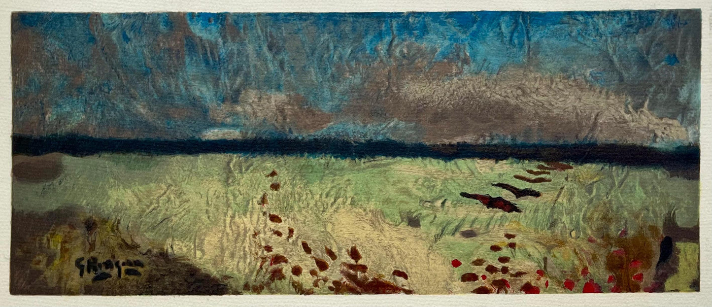 Georges Braque, Paysage Aux Coquelicots, Varengeville, Lithograph