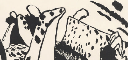Wassily Kandinsky, Reiterweg (Roethel 111), Xxe Sicle, Woodcut
