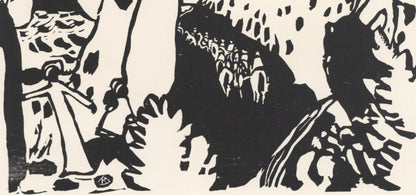 Wassily Kandinsky, Reiterweg (Roethel 111), Xxe Sicle, Woodcut