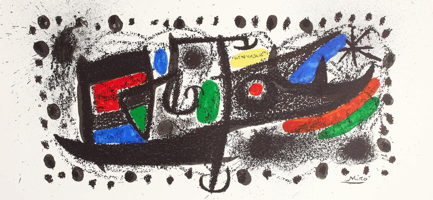 Joan Mir, Composition (Mourlot 667), Lithograph