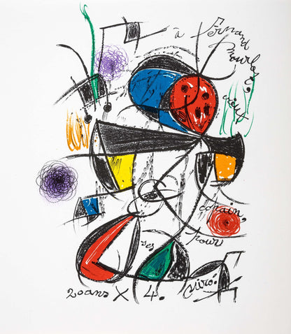 Joan Mir, Composition, Lithograph