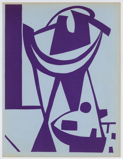 Jean Hlion, Composition, Xxe Sicle, Linocut