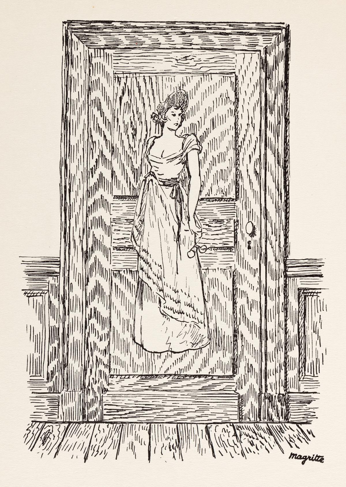 Ren Magritte, Composition, Dix Dessins De Ren Magritte, Lithograph