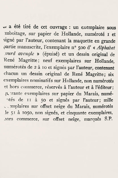 Ren Magritte, Composition, Dix Dessins De Ren Magritte, Lithograph