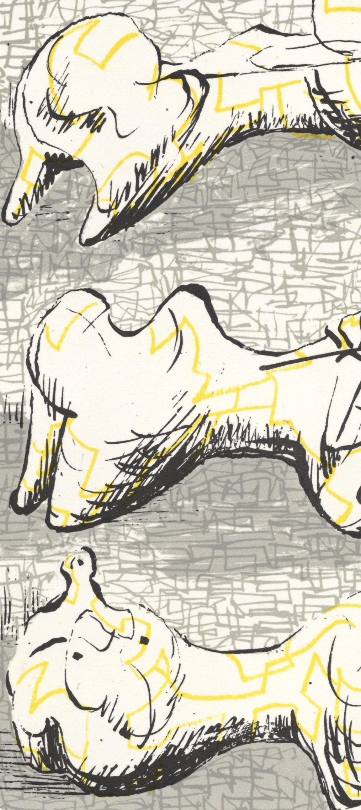 Henry Moore, Composition (Cramer 182), Xxe Sicle, Lithograph
