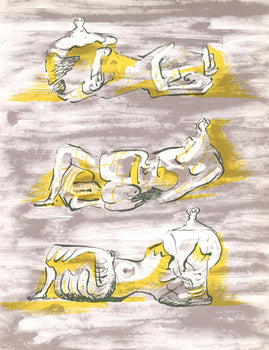 Henry Moore, Three Reclining Figures (Cramer 180), Xxe Sicle, Lithograph