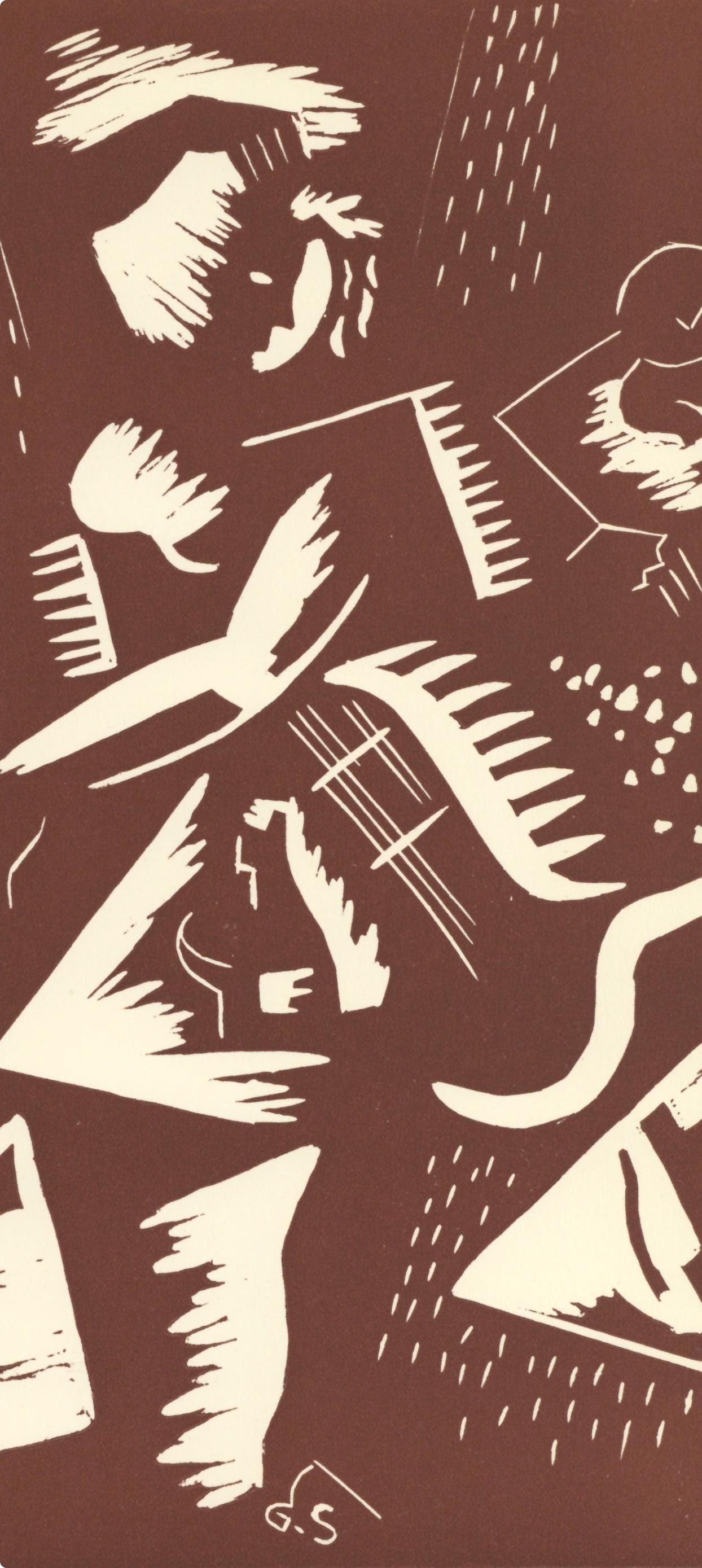 Gino Severini, Gravure Futuriste, Xxe Sicle, Linocut