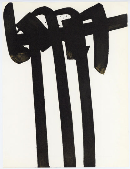 Pierre Soulages, Composition, Xxe Sicle, Lithograph
