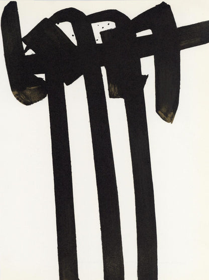 Pierre Soulages, Composition, Xxe Sicle, Lithograph