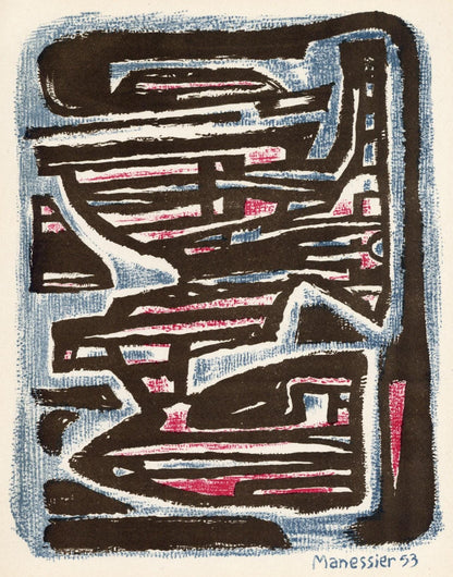 Alfred Manessier, Composition, Xxe Sicle, Lithograph