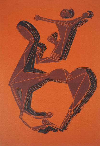 Marino Marini, Composition, Xxe Sicle, Lithograph