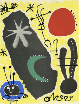 Joan Mir, Composition, Xxe Sicle, Lithograph