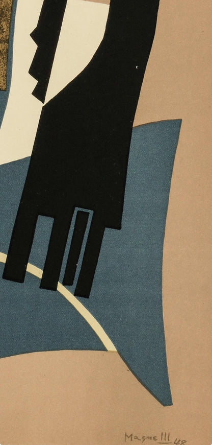 Alberto Magnelli, Composition, Xxe Sicle, Lithograph