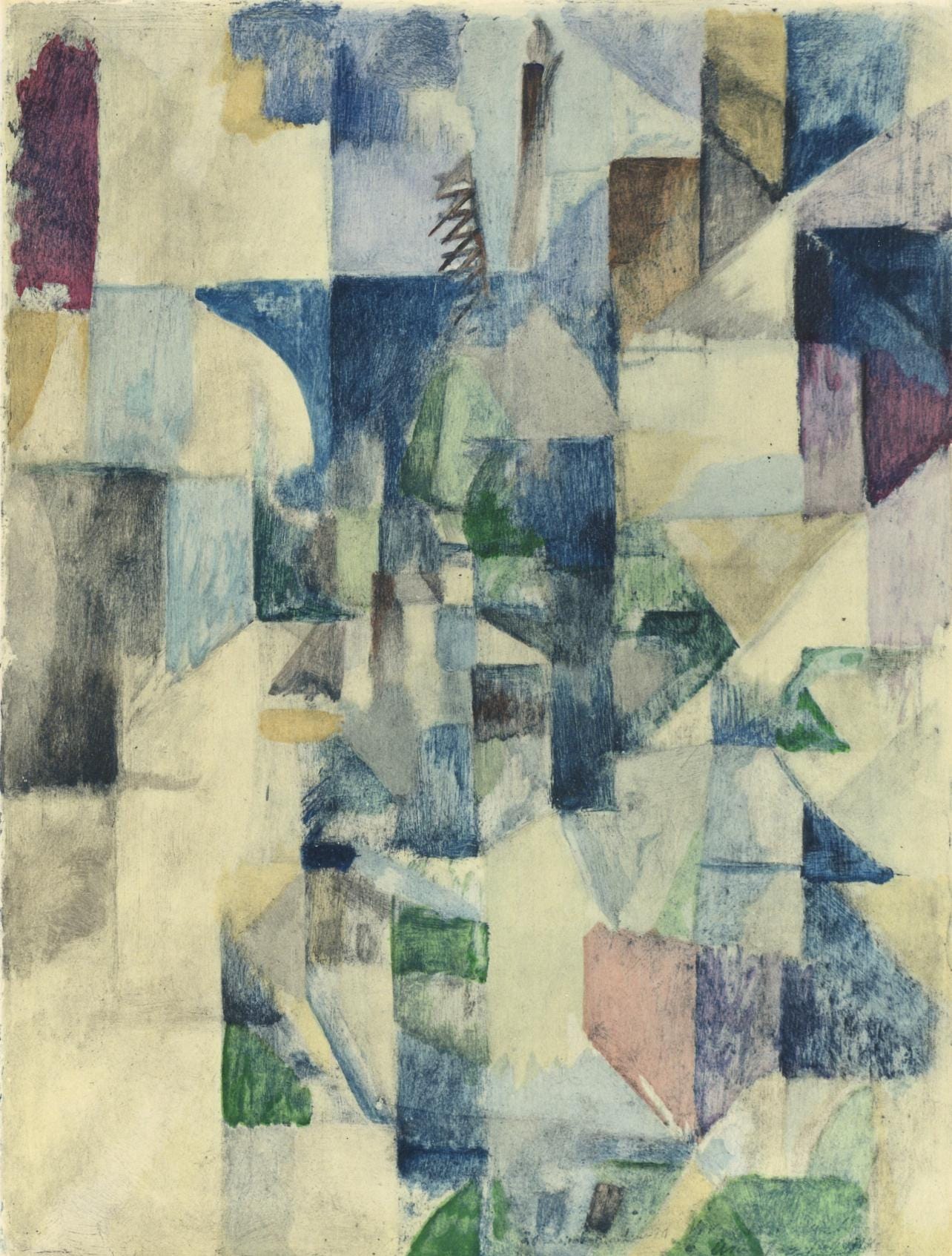 Robert Delaunay, La Fenetre No. 2, Xxe Sicle, Lithograph