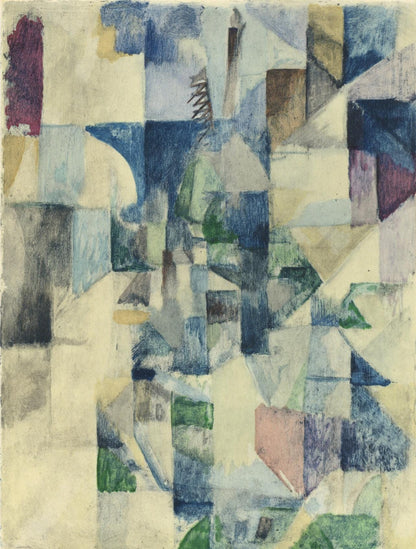Robert Delaunay, La Fenetre No. 2, Xxe Sicle, Lithograph