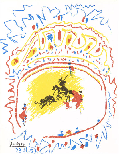 Pablo Picasso, Corrida (Cramer 92; Bloch 839; Mourlot 302), Xxe Sicle, Lithograph