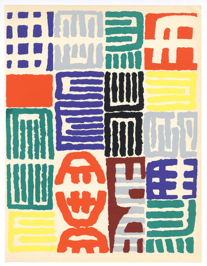 Giuseppe Capogrossi, Composition, Xxe Sicle, Lithograph