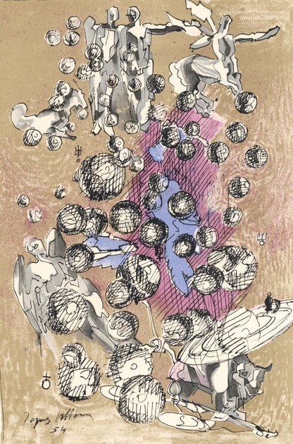 Jacques Villon, Composition, Xxe Sicle, Lithograph