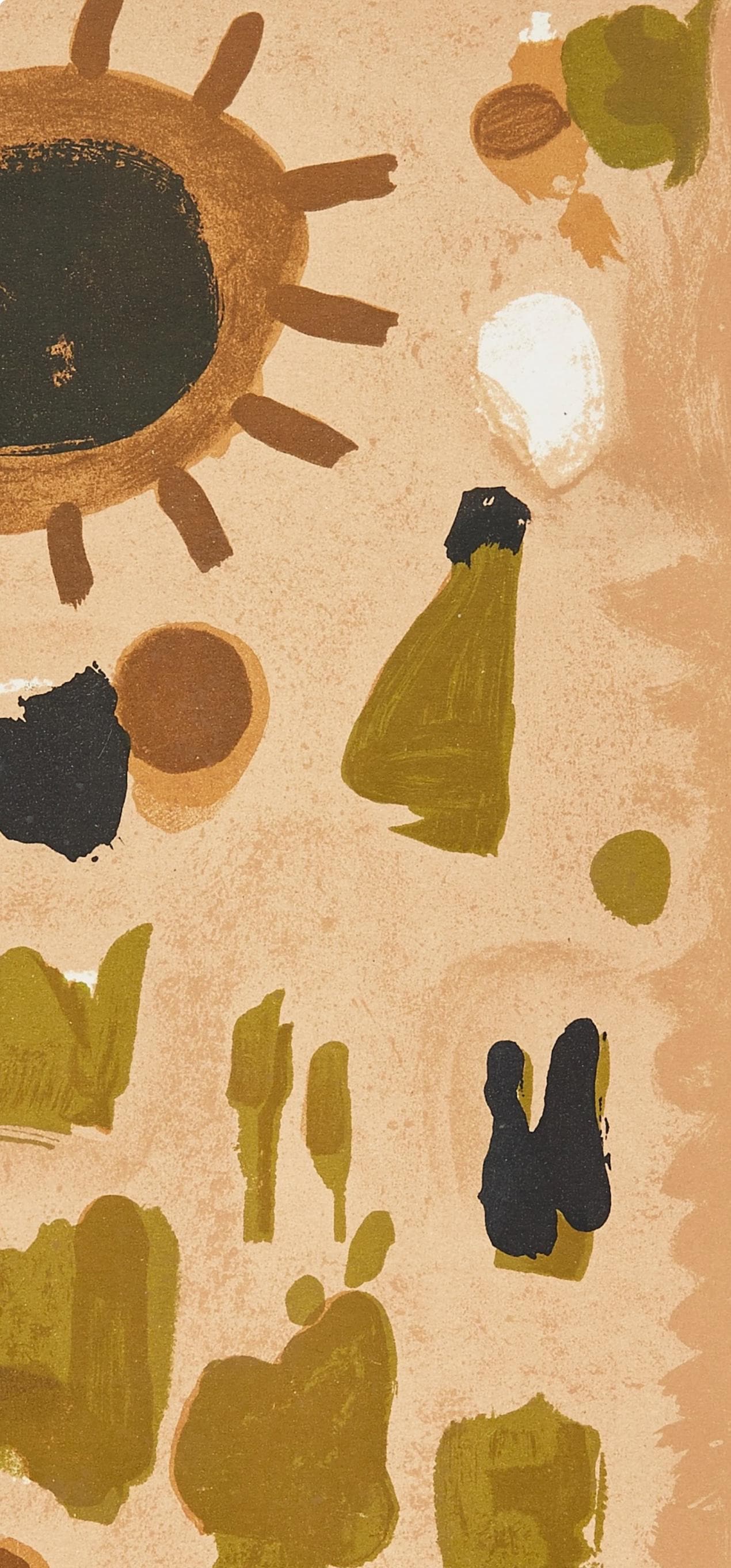 Roger Bissire, Composition, Xxe Sicle, Lithograph