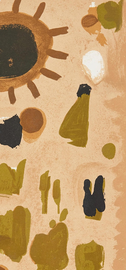 Roger Bissire, Composition, Xxe Sicle, Lithograph