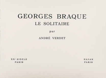 Georges Braque, L'Arbre, Georges Braque Le Solitaire, Xxe Sicle, Lithograph