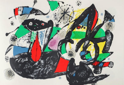Joan Mir, Composition, Xxe Sicle, Lithograph