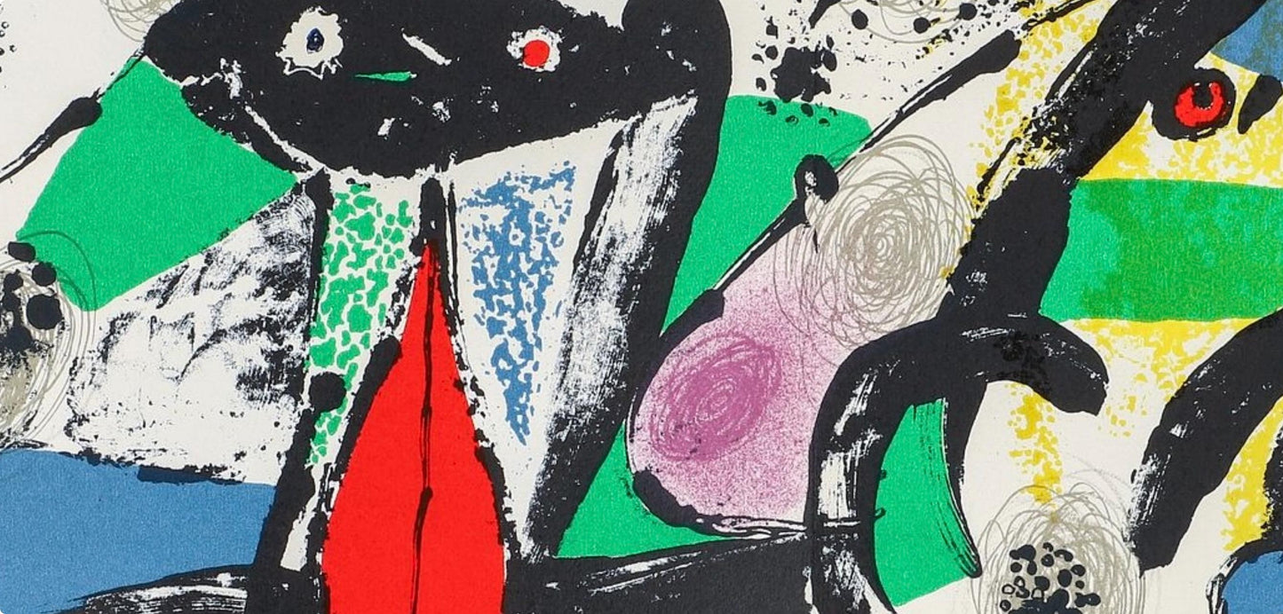 Joan Mir, Composition, Xxe Sicle, Lithograph