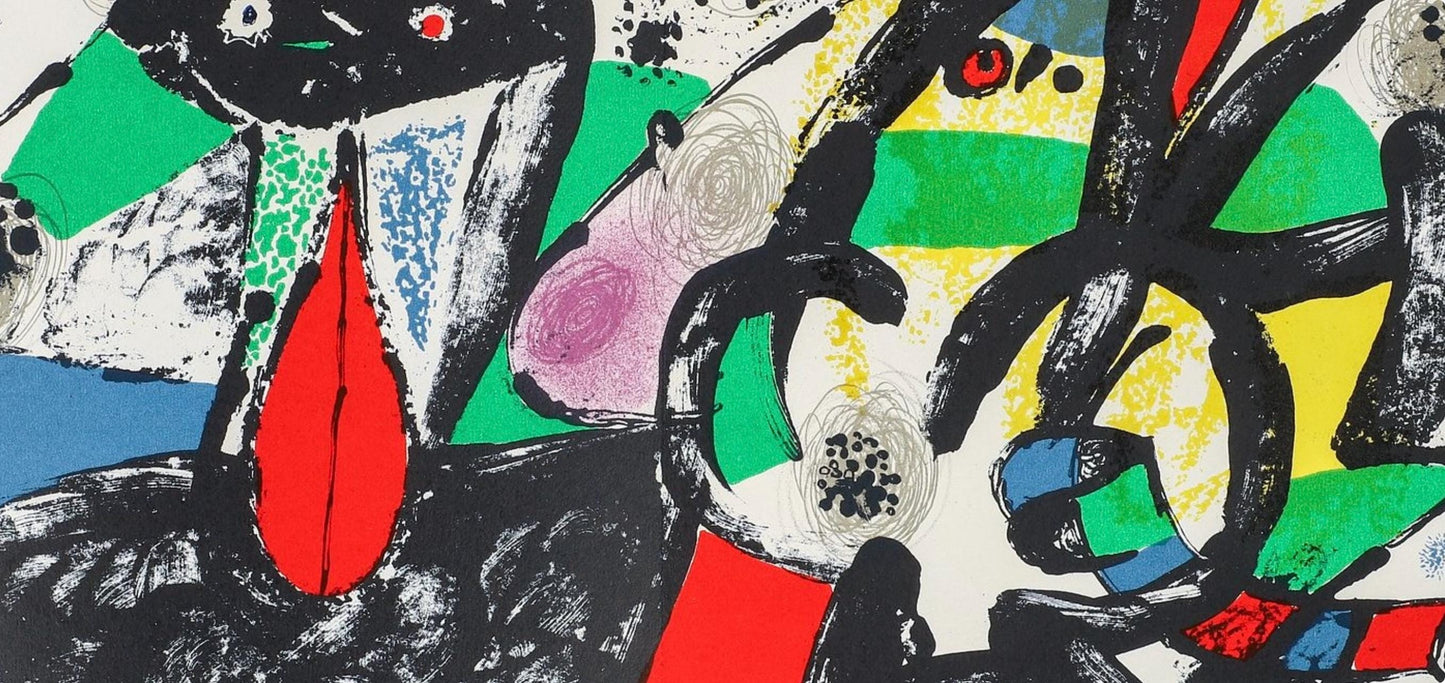 Joan Mir, Composition, Xxe Sicle, Lithograph