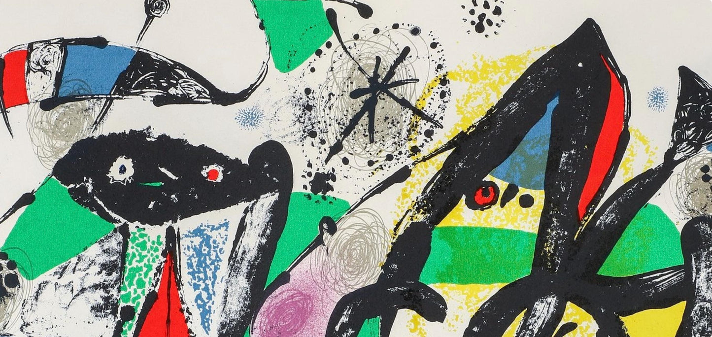 Joan Mir, Composition, Xxe Sicle, Lithograph