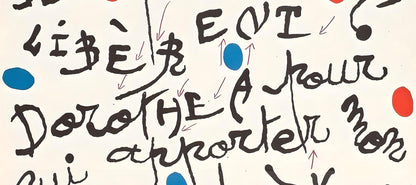 Joan Mir, Pome Pour Dorothea Tanning, Xxe Sicle, Lithograph