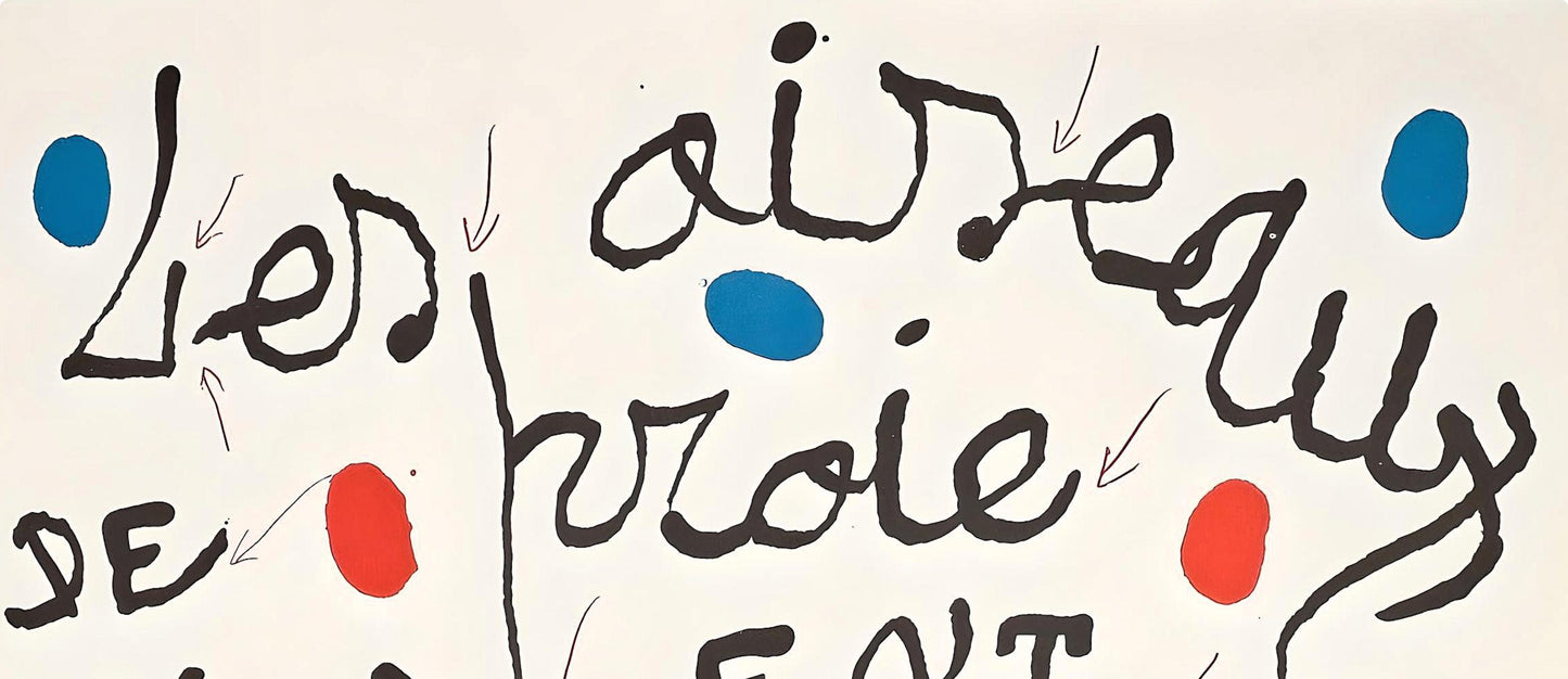 Joan Mir, Pome Pour Dorothea Tanning, Xxe Sicle, Lithograph