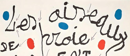 Joan Mir, Pome Pour Dorothea Tanning, Xxe Sicle, Lithograph