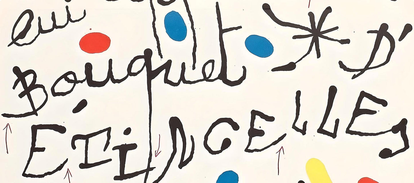 Joan Mir, Pome Pour Dorothea Tanning, Xxe Sicle, Lithograph