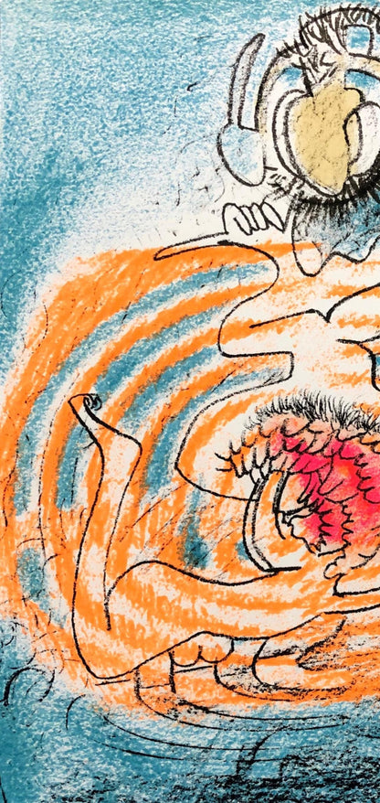 Roberto Matta, Composition, Xxe Sicle, Lithograph