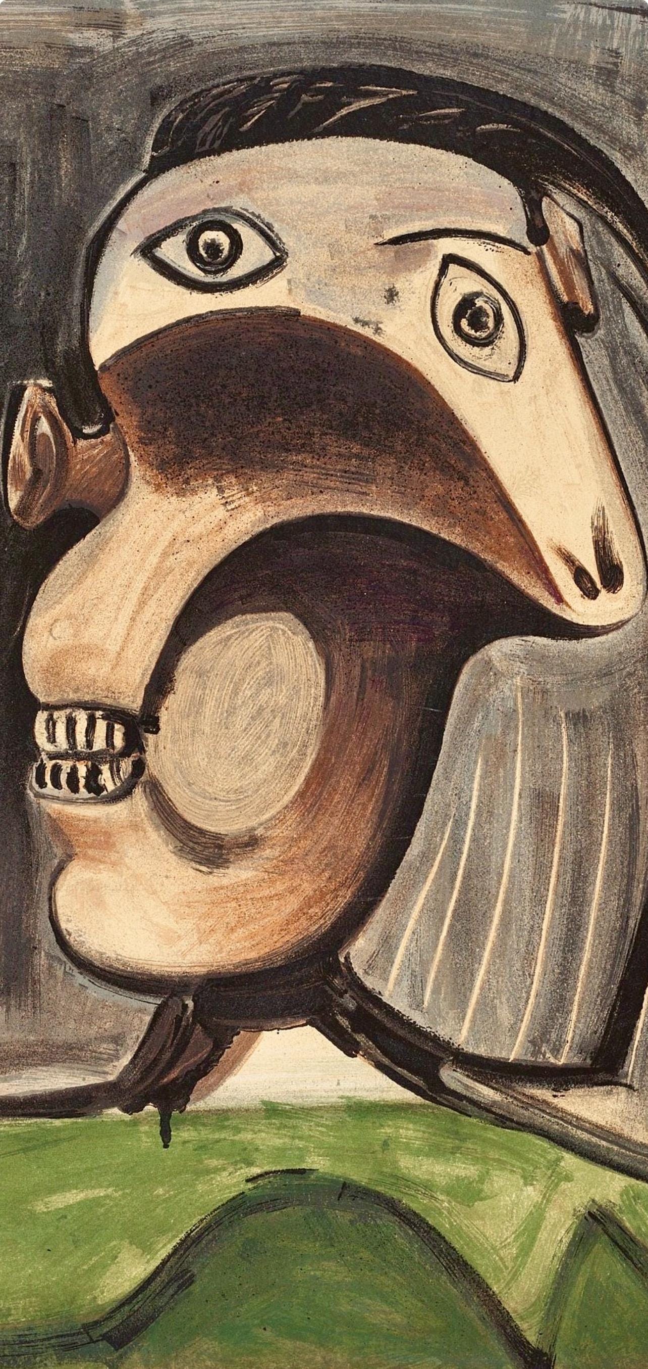 Pablo Picasso, Composition (Cramer 67; Bloch 748; Mourlot 245; Bloch, Books 66), La Guerre Et La