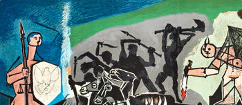 Pablo Picasso, Composition (Cramer 67; Bloch 748; Mourlot 245; Bloch, Books 66), La Guerre Et La