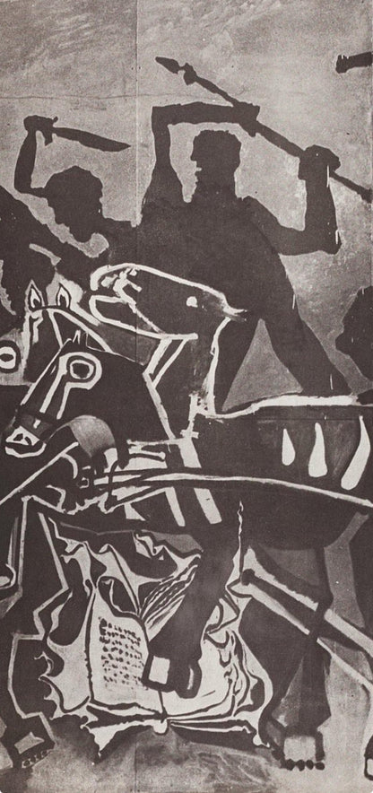 Pablo Picasso, Composition (Cramer 67; Bloch 748; Mourlot 245; Bloch, Books 66), La Guerre Et La