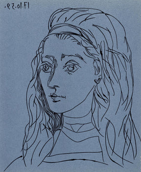 Pablo Picasso, Jacqueline (Orozco 214), Grabados Al Linleo, Linocut